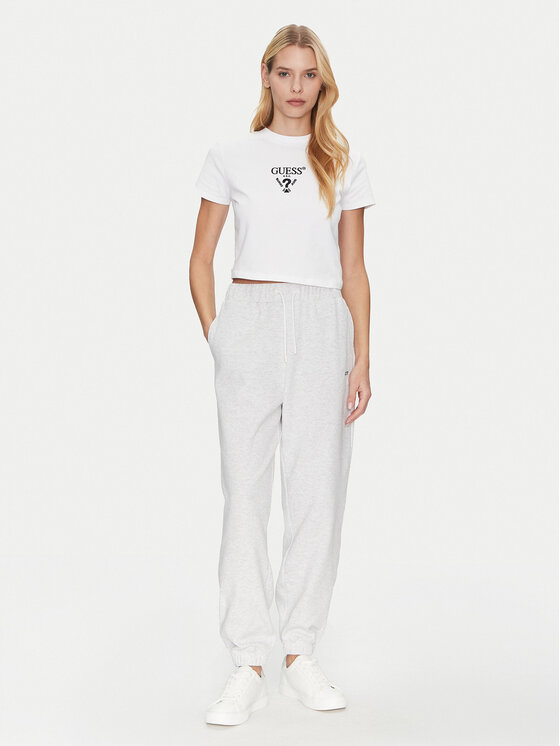 Guess Guess T-krekls V4YI20 KCDH1 Balts Boxy Fit