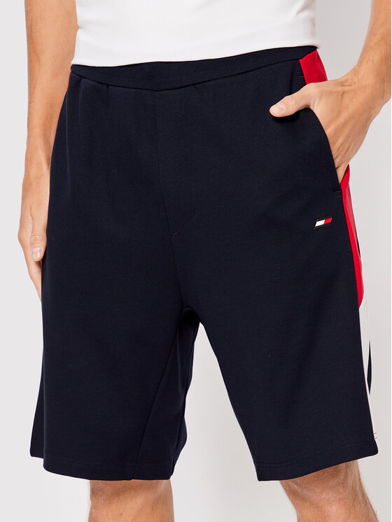Tommy Hilfiger Športové kraťasy Colorblocked MW0MW26851 Tmavomodrá Regular Fit