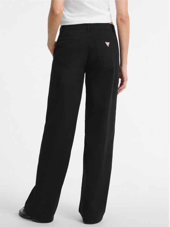 Guess Jeans Guess Jeans Kalhoty z materiálu 174921 Černá Slim Fit