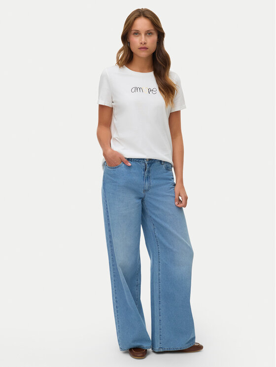 Vero Moda Vero Moda T-Shirt Ikami 10340181 Weiß Regular Fit