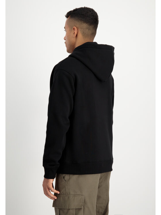 Alpha Industries Alpha Industries Mikina Basic Big Logo TPU Hoodie Čierna Regular Fit