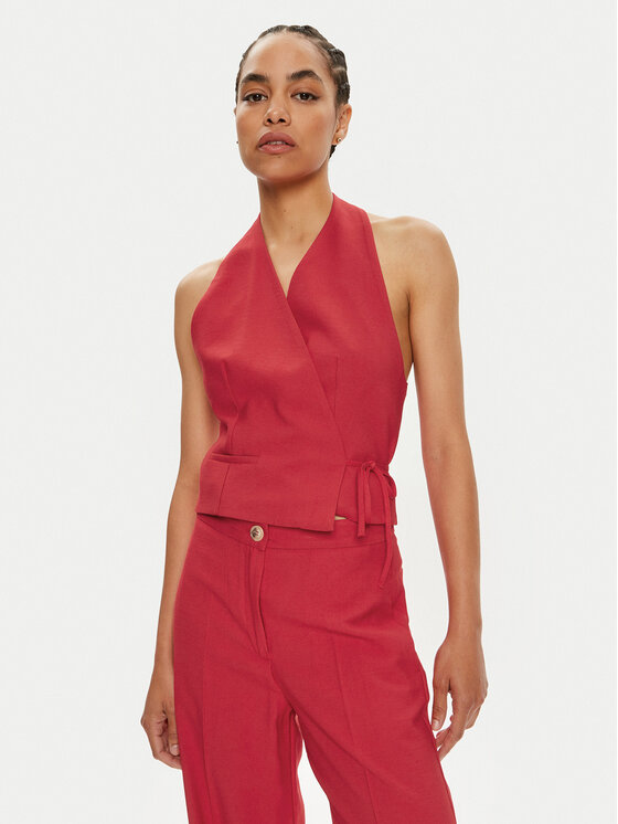 ViCOLO ViCOLO Prsluk TB1429 Crvena Regular Fit
