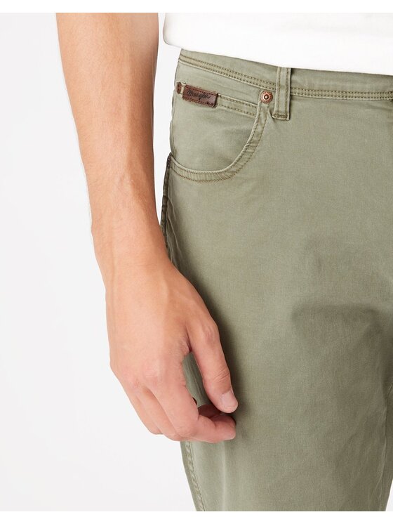 Wrangler Wrangler Pantaloni di tessuto TEXAS Verde Straight Fit