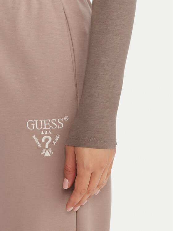 Guess Guess Bluzka O5RI00 KBBU1 Beżowy Regular Fit