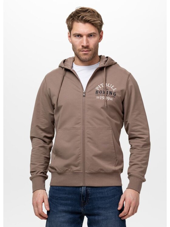 PITBULL PITBULL Bluza BLOODLINE Brązowy Regular Fit