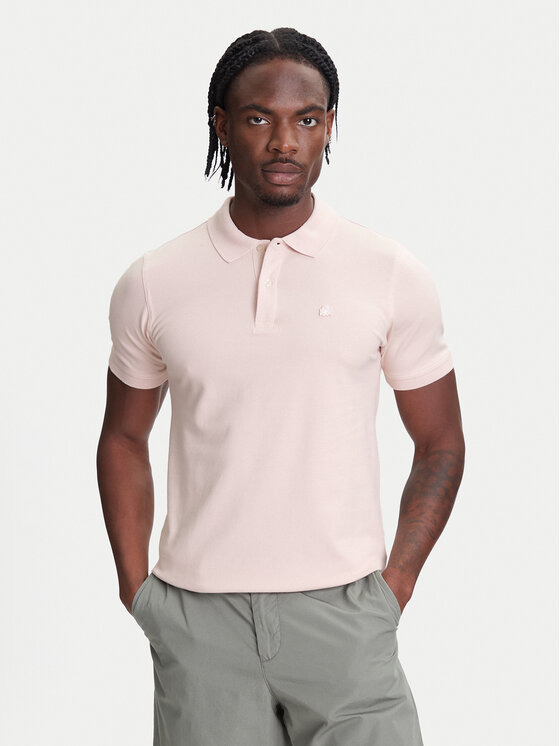 United Colors Of Benetton United Colors Of Benetton Polo 3WG9U301Z Różowy Slim Fit