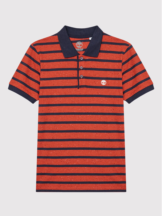 Timberland Timberland Polo T25T02 S Czerwony Regular Fit