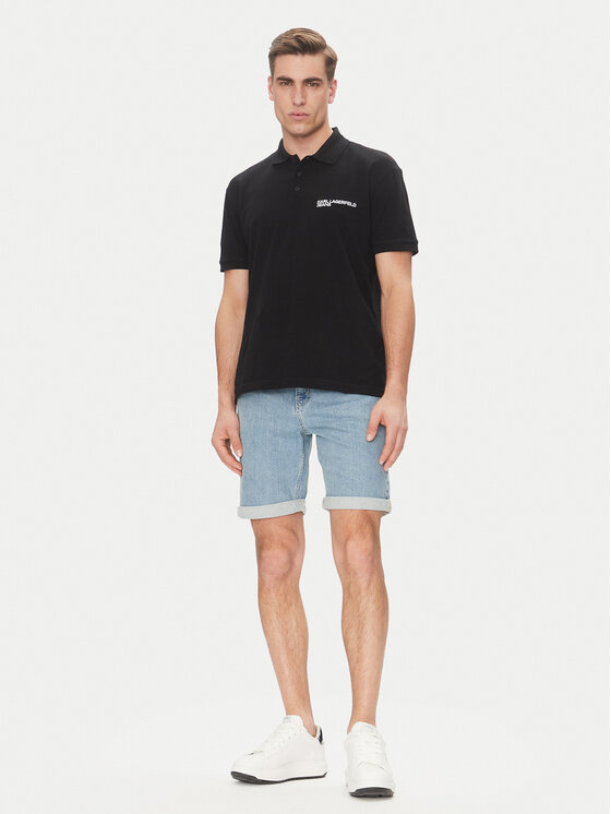 Karl Lagerfeld Jeans Karl Lagerfeld Jeans Džínsové šortky A2M10129 Modrá Slim Fit