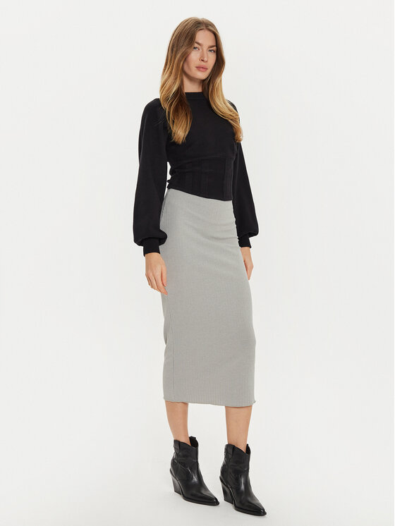 Brave Soul Brave Soul Пола тип молив LSKJ-272YEMIGRY Сив Slim Fit