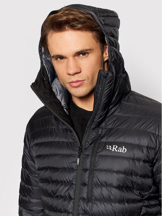 Rab Rab Daunenjacke Microlight Alpine QDB-12-BL-L Schwarz Regular Fit