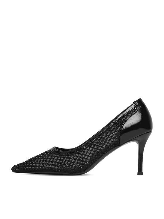 Eva Minge Eva Minge Pantofi cu toc subțire EO-LOREL-V2019-1-2 Negru