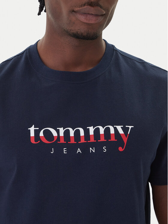 Tommy Jeans Tommy Jeans Тишърт DM0DM21978 Тъмносин Regular Fit