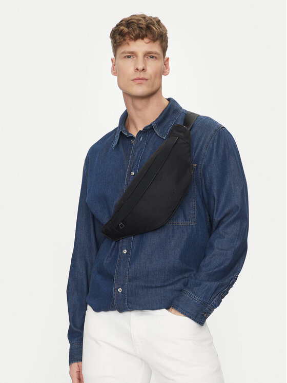 Tommy Hilfiger Tommy Hilfiger Marsupio Th Repreve Bumbag AM0AM13188 Nero