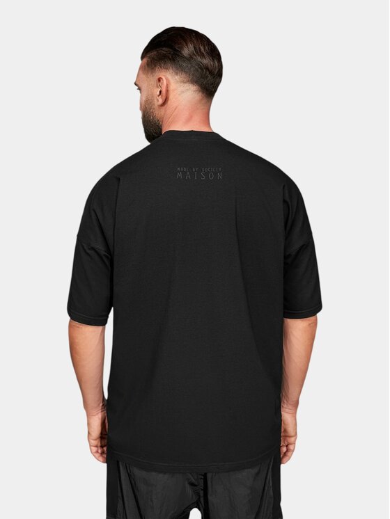 MADE BY SOCIETY MADE BY SOCIETY T-Shirt Silent Form - T17847 Czarny Basic Fit