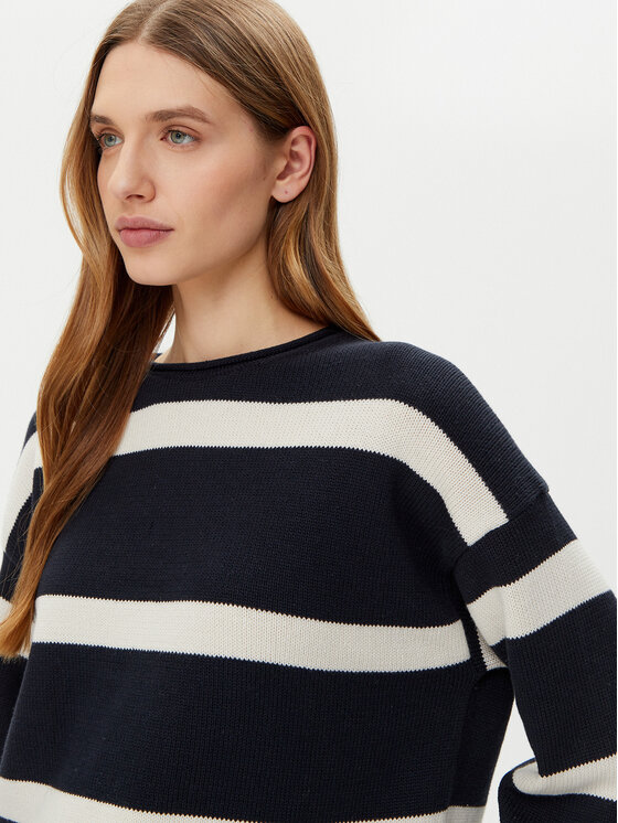 Marc O'Polo Marc O'Polo Sweter 502 6059 60047 Granatowy Regular Fit
