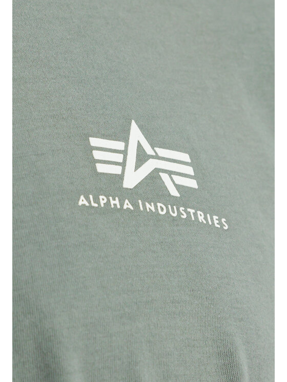 Alpha Industries Alpha Industries T-Shirt AI.188505-432-XL Zielony Basic Fit
