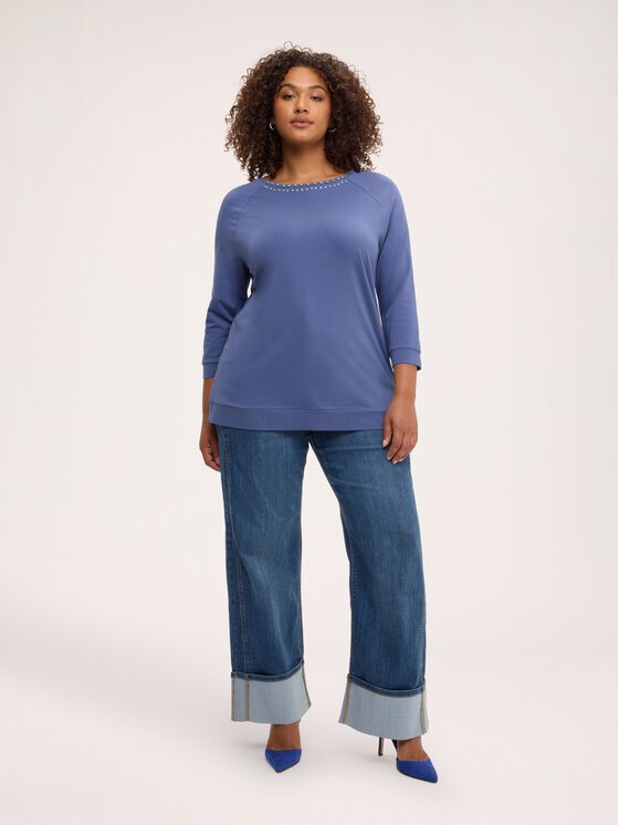 Fiorella Rubino Fiorella Rubino T-shirt G0CTL009264N024 Blu Regular Fit