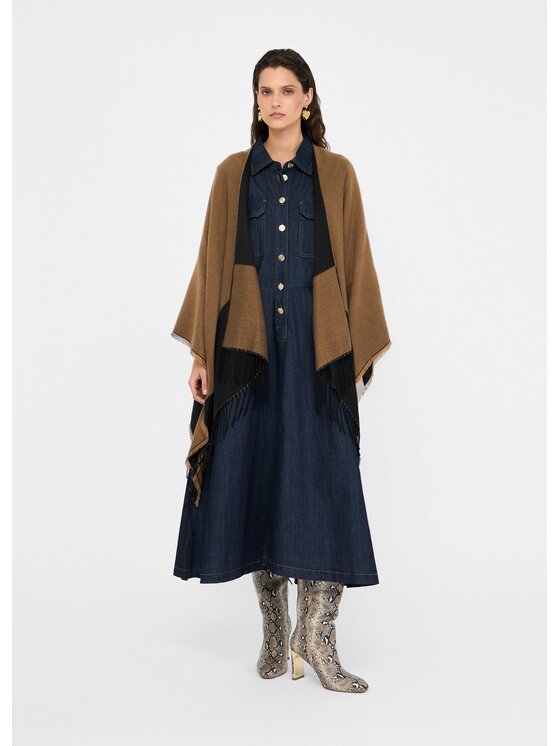 Liu Jo Liu Jo Poncho 2F5031T030000070 Beige Regular Fit