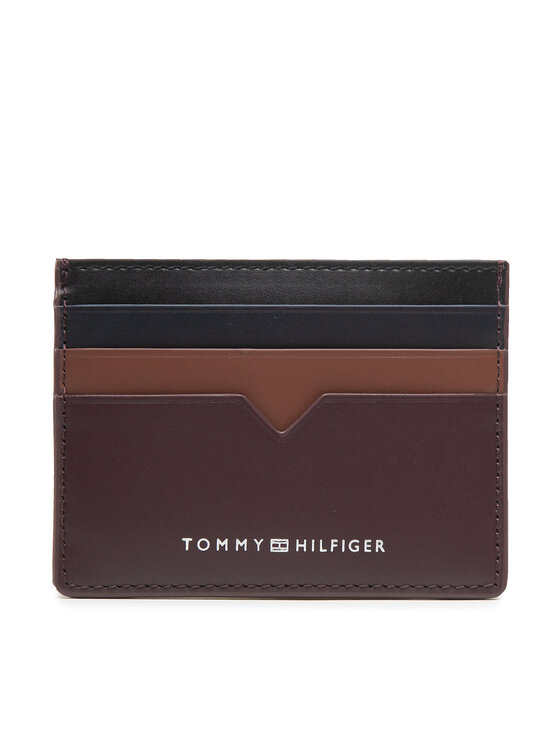 Tommy Hilfiger Kredītkaršu turētājs Th Modern Leather Cc Holder AM0AM10616 Brūns