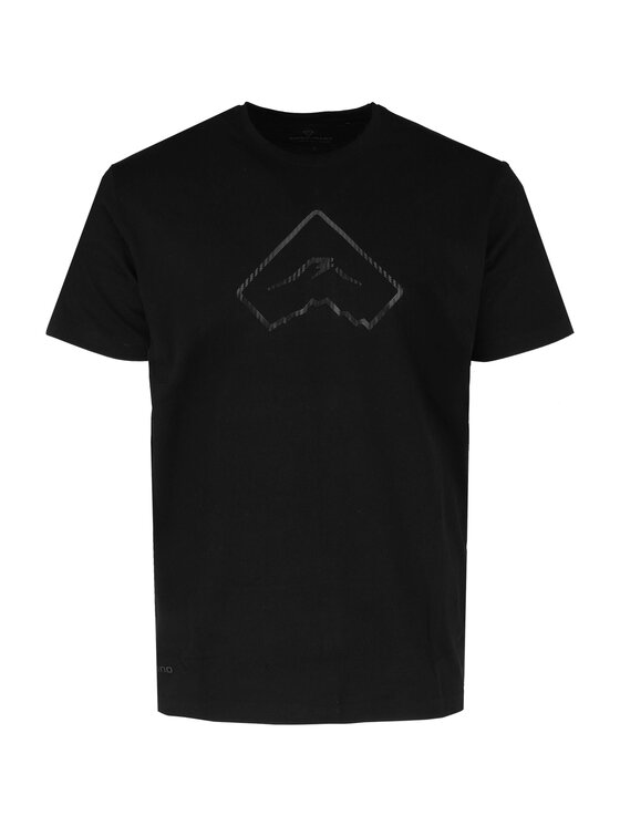 Volcano Volcano T-Shirt T-CARB Czarny Regular Fit