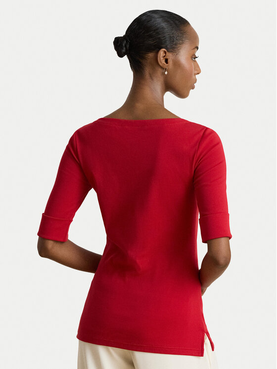 LAUREN RALPH LAUREN LAUREN RALPH LAUREN Блуза 200654963197 Червен Slim Fit