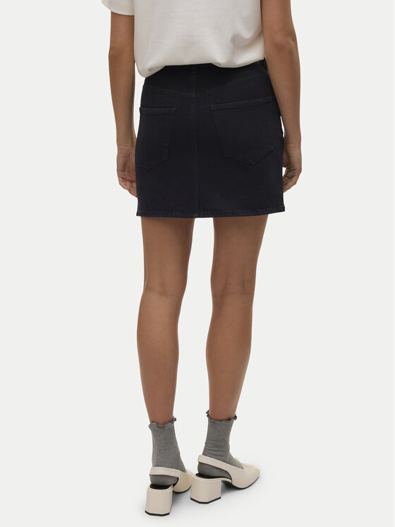 Vero Moda Vero Moda Džínsová sukňa Tessa 10301536 Čierna Regular Fit