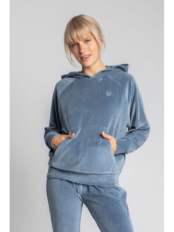 LaLupa LaLupa Bluza LA013 Niebieski Comfortable Fit