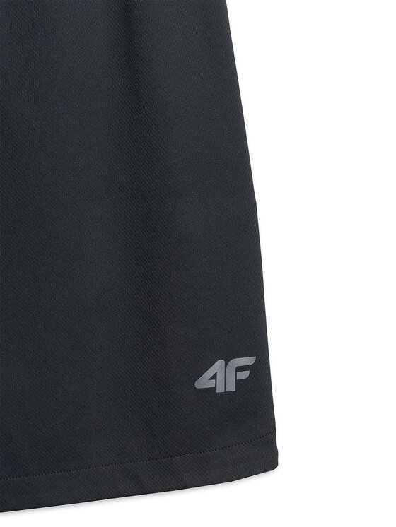 4F 4F Szorty sportowe TRAINING Czarny Regular Fit