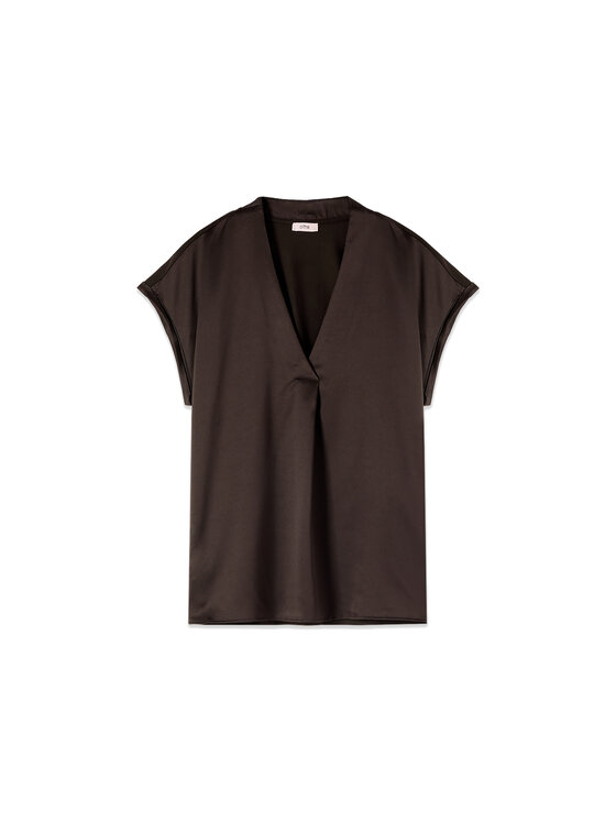 Oltre Oltre T-Shirt G268J304555N022 Brązowy Regular Fit