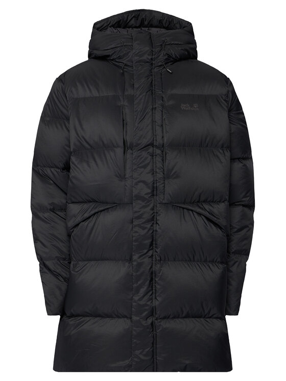 Jack Wolfskin Jack Wolfskin Daunenjacke Icy Hill A65049 Schwarz Relaxed Fit