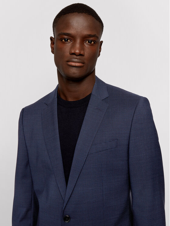 BOSS Boss Garnitur Huge6/Genius5 50454515 Granatowy Slim Fit
