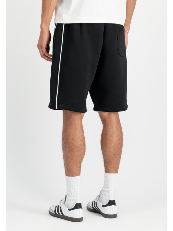 Alpha Industries Alpha Industries Szorty Alpha Studio Rubber Logo Short Czarny Loose Fit