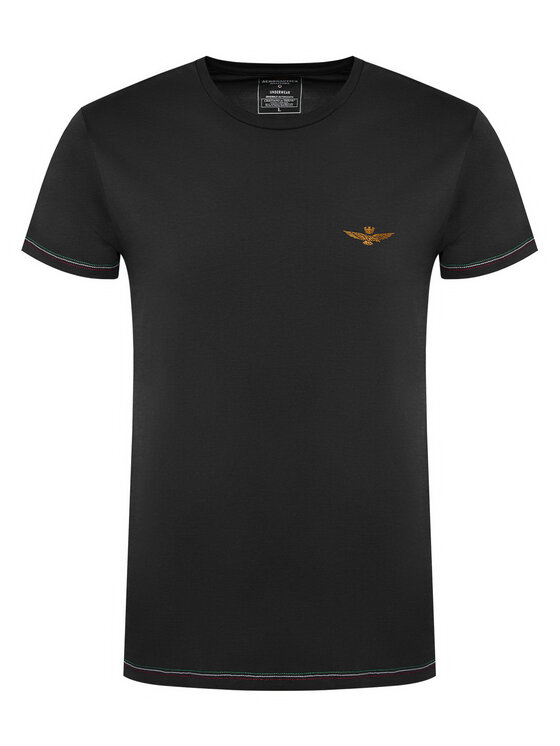 Aeronautica Militare Aeronautica Militare Komplet t-shirtów AM1UTI003B Czarny Slim Fit