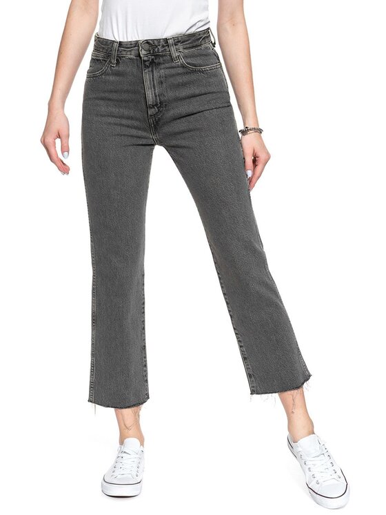 Wrangler Wrangler Jeans RETRO STRAIGHT CROP Grigio Straight Fit