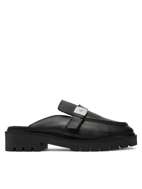 Calvin Klein Jeans Iešļūcenes Flatform Slipon Mg Lth YW0YW01655 Melns