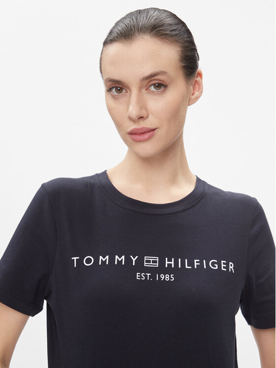 Tommy Hilfiger Tommy Hilfiger T-krekls WW0WW40276 Tumši zils Regular Fit
