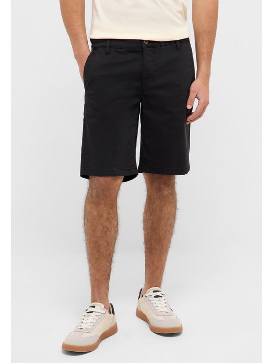 Mustang Mustang Pantaloncini di tessuto Brad Chino Shorts Nero Regular Fit