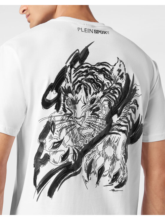 Plein Sport Plein Sport T-Shirt 22971 Biały Regular Fit