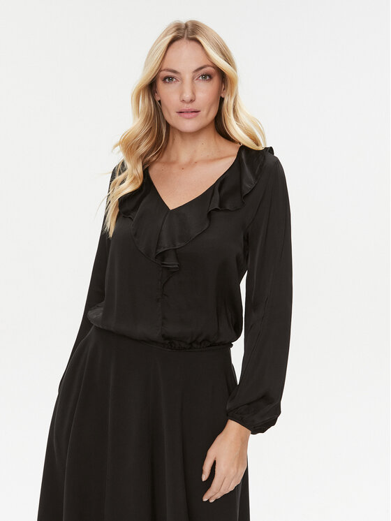 Dixie Bluză C239Z015A Negru Regular Fit