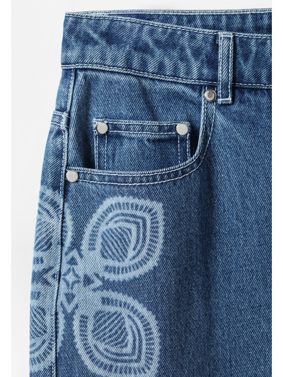 TATUUM TATUUM Jeansy POLA A Granatowy Loose Fit