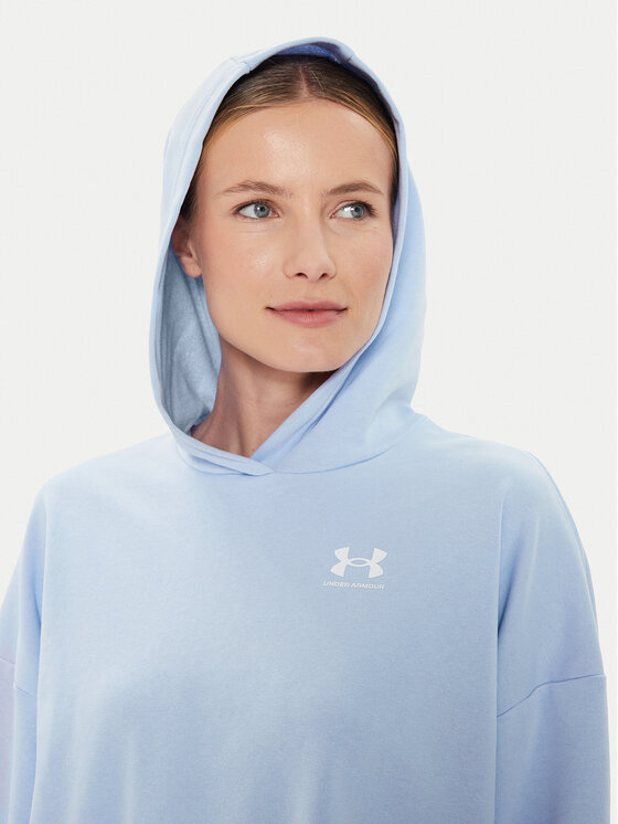 Under Armour Under Armour Μπλούζα Ua Rival Terry Os Hoodie 1382736-539 Μπλε Loose Fit