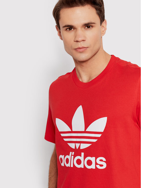 adidas T-Shirt adicolor Classics Rot HE9511 Trefoil Regular Fit