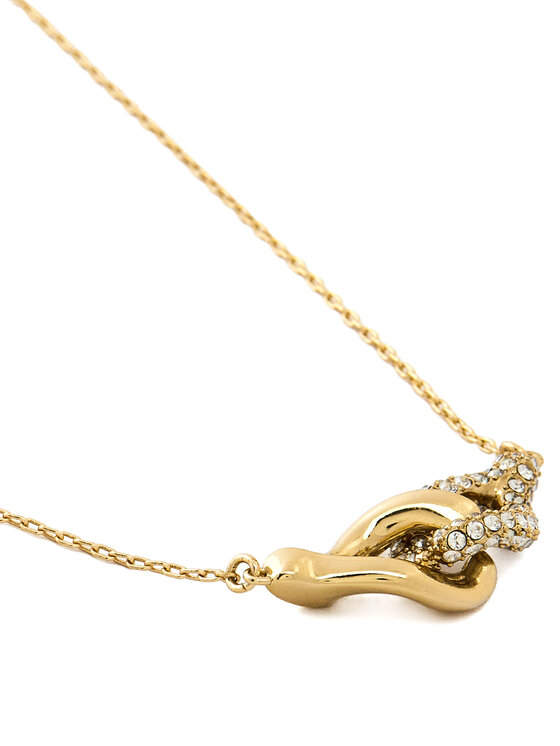 Tory Burch Tory Burch Kaklo papuošalas Interlocking Wishbone Pendant 161070 Auksinė