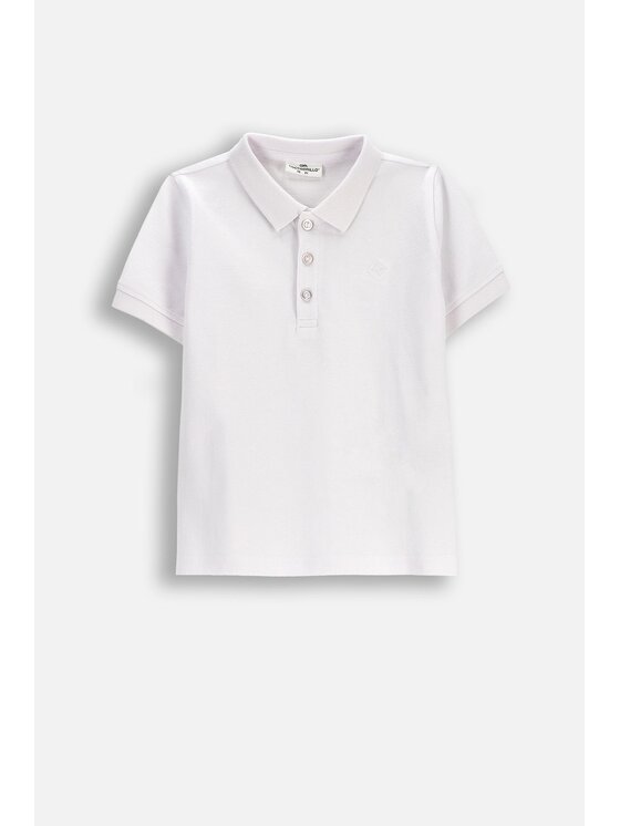 Coccodrillo Coccodrillo Polokošeľa WC6143604BSB-001 Biela Regular Fit