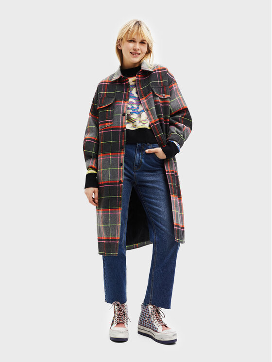 Desigual Palton Kiev 22WWEWAI Colorat Relaxed Fit 22WWEWAI imagine noua