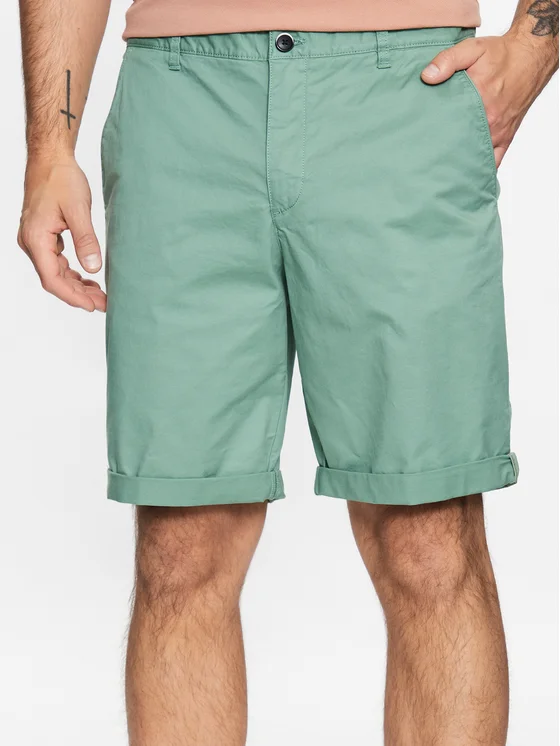 Sisley Stoffshorts 4TEQS900J Grün Regular Fit