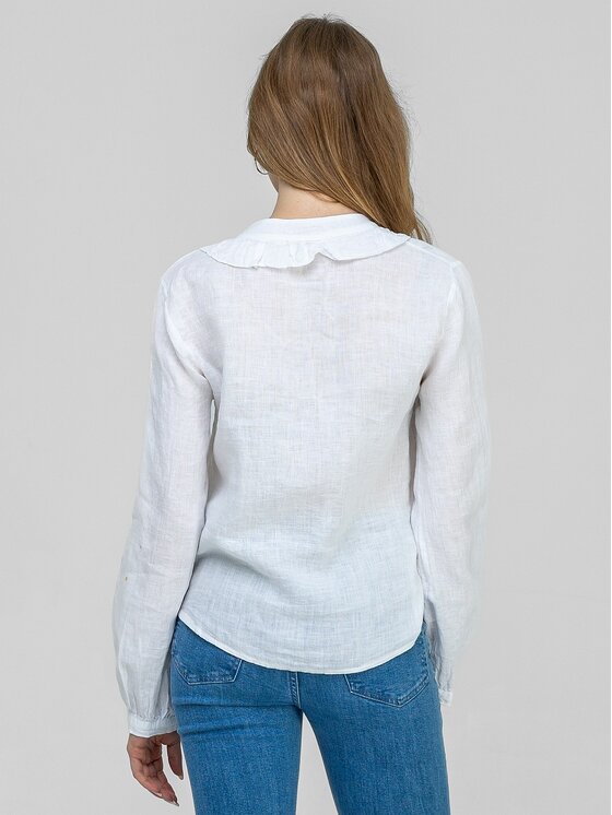 Perso Perso Bluzka CHLE267232F Biały Regular Fit
