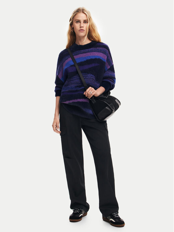 Desigual Desigual Sweater Bristol 24WWJF71 Sötétkék Regular Fit