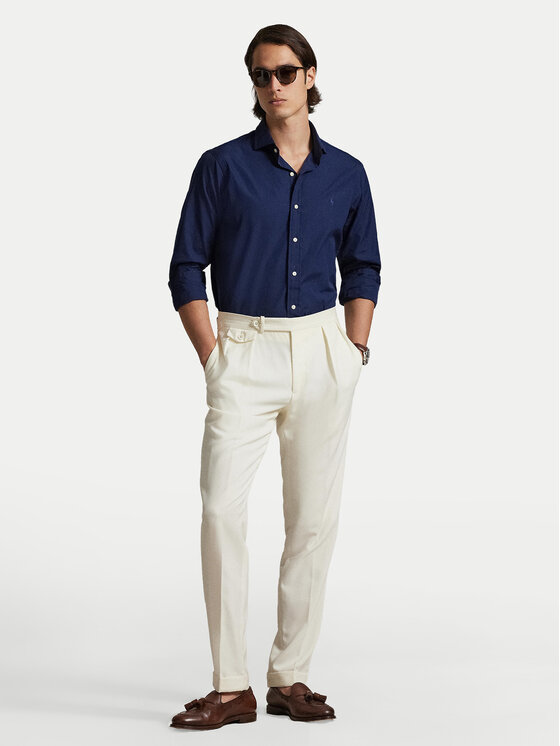 Polo Ralph Lauren Polo Ralph Lauren Πουκάμισο 710P01396003 Σκούρο μπλε Custom Fit