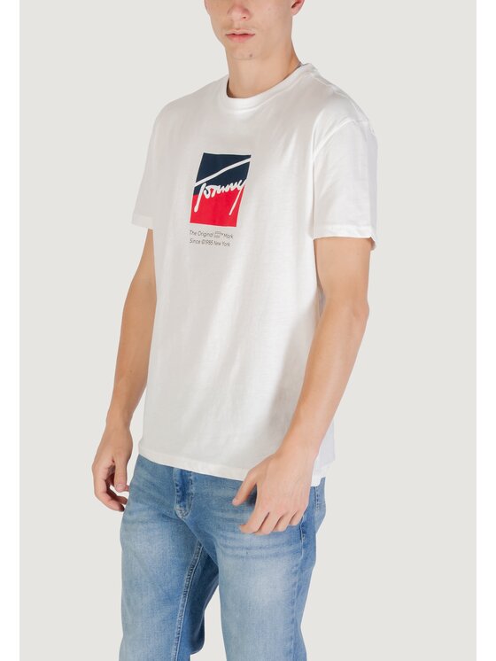 Tommy Jeans Tommy Jeans T-shirt TJM REG RWB DNA TEE Bianco Casual Fit